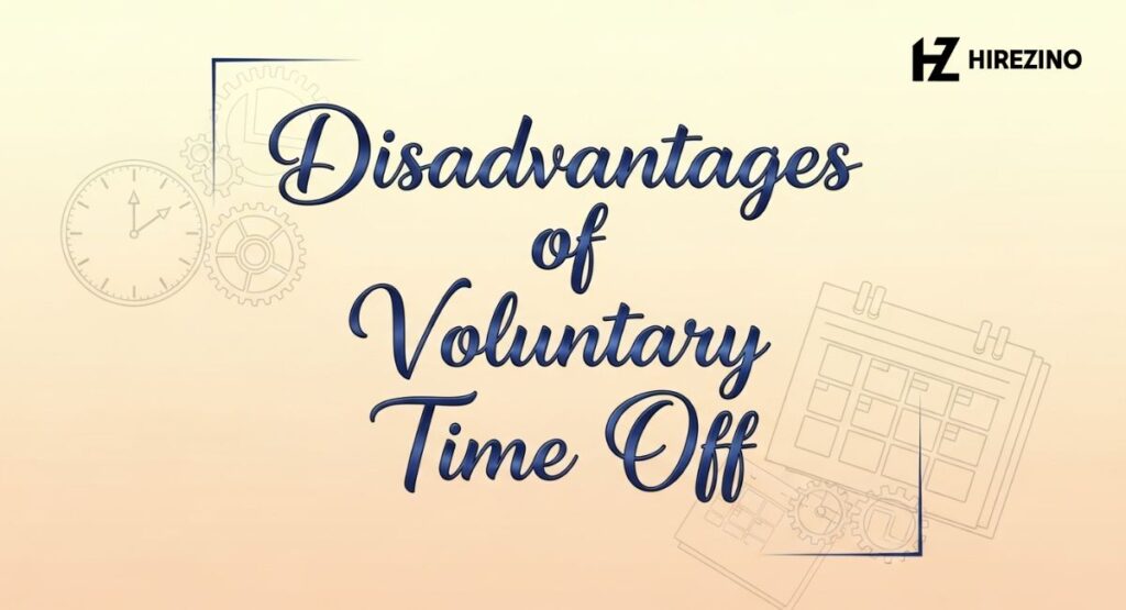 Disadvantages of Voluntary Time Off