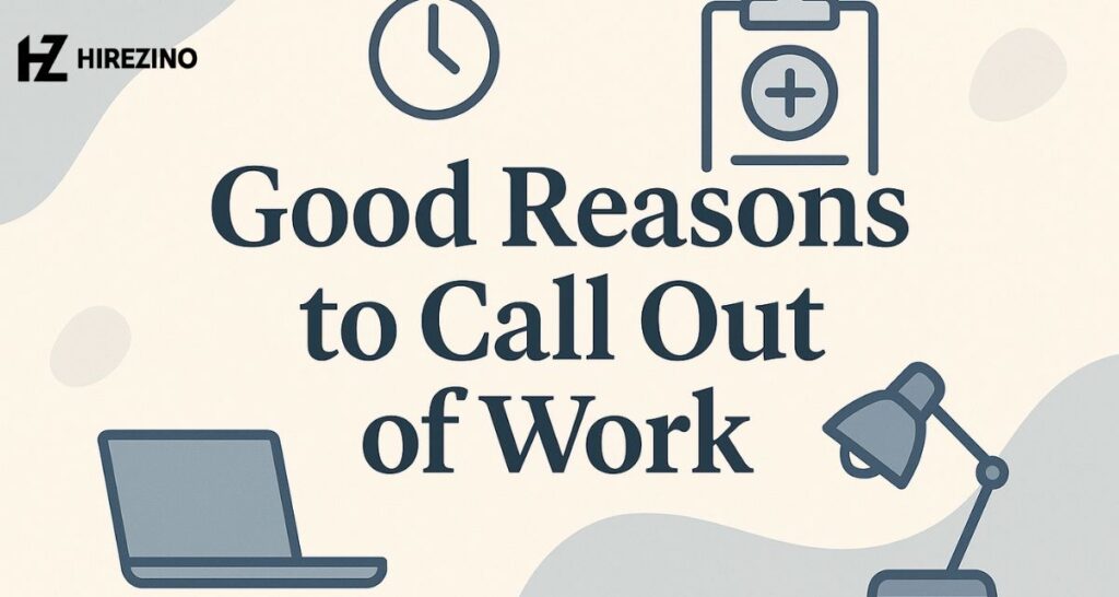 how to politely call out of work