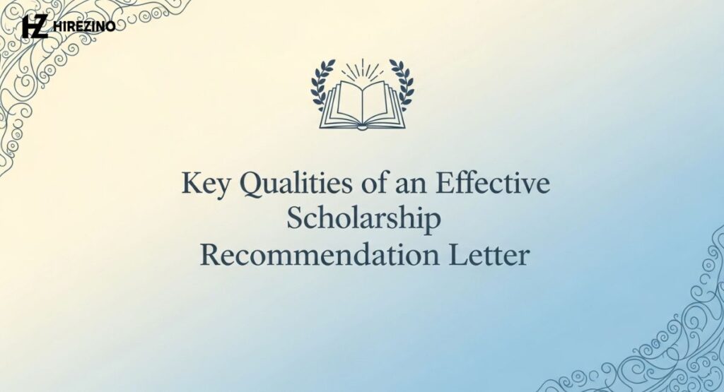 Key Qualities of an Effective Scholarship Recommendation Letter