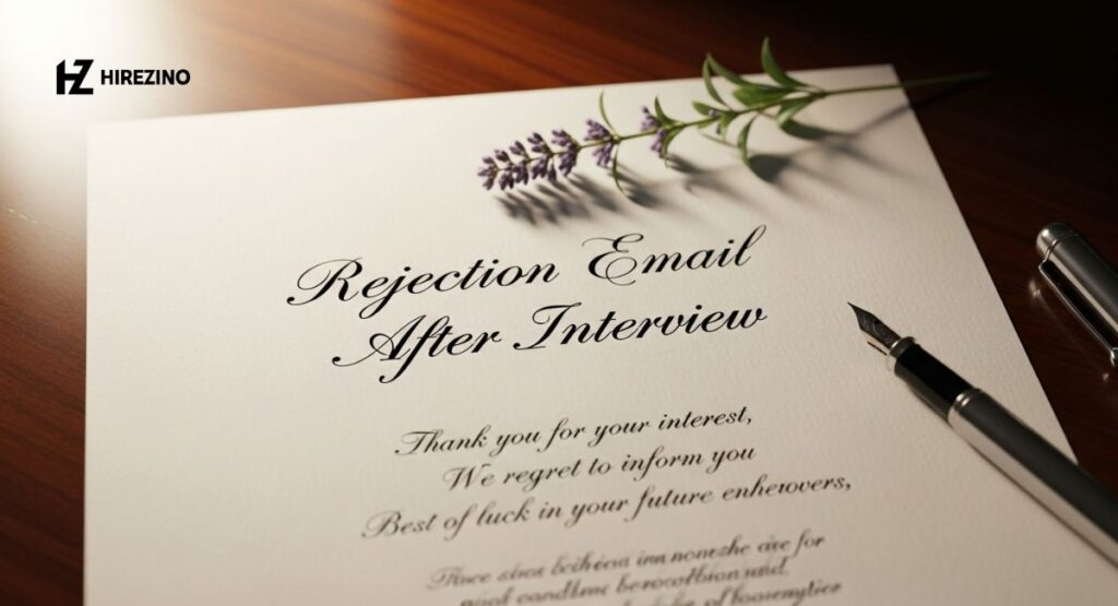 rejection email after interview