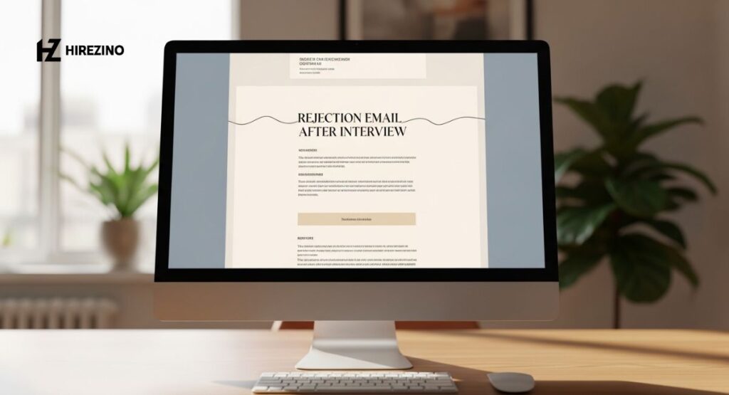 rejection email after interview