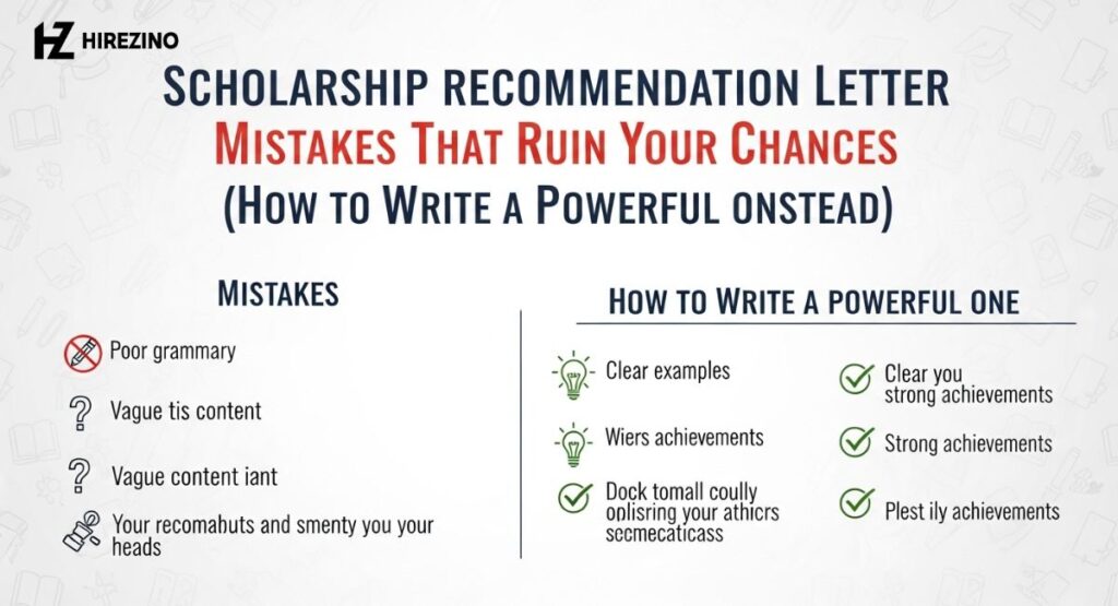 scholarship recommendation letter