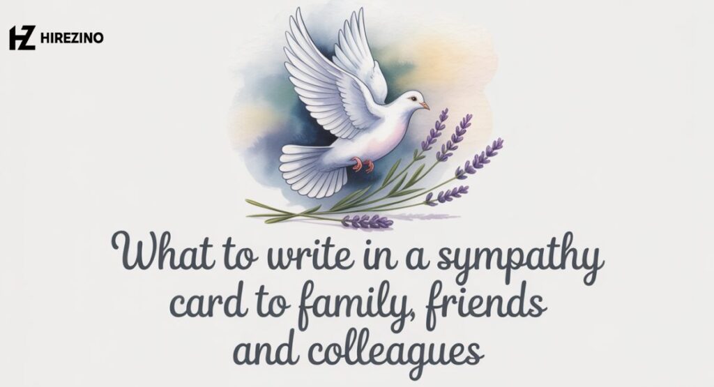 what to write in a sympathy card