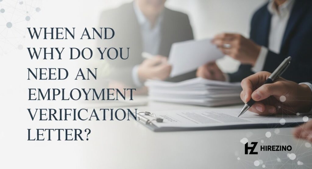 When and Why Do You Need an Employment Verification Letter?