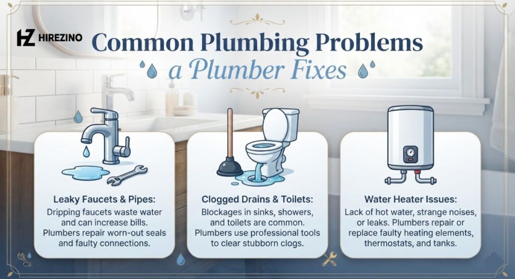 Common Plumbing Problems a Plumber Fixes
