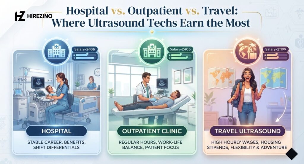Hospital vs. Outpatient vs. Travel: Where Ultrasound Techs Earn the Most