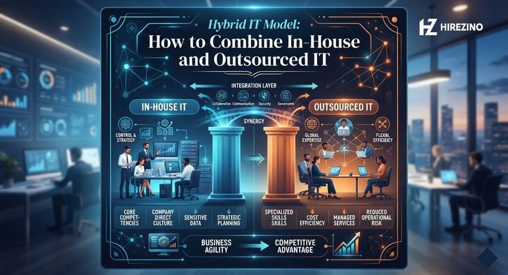 Hybrid IT Model: How to Combine In-House and Outsourced IT