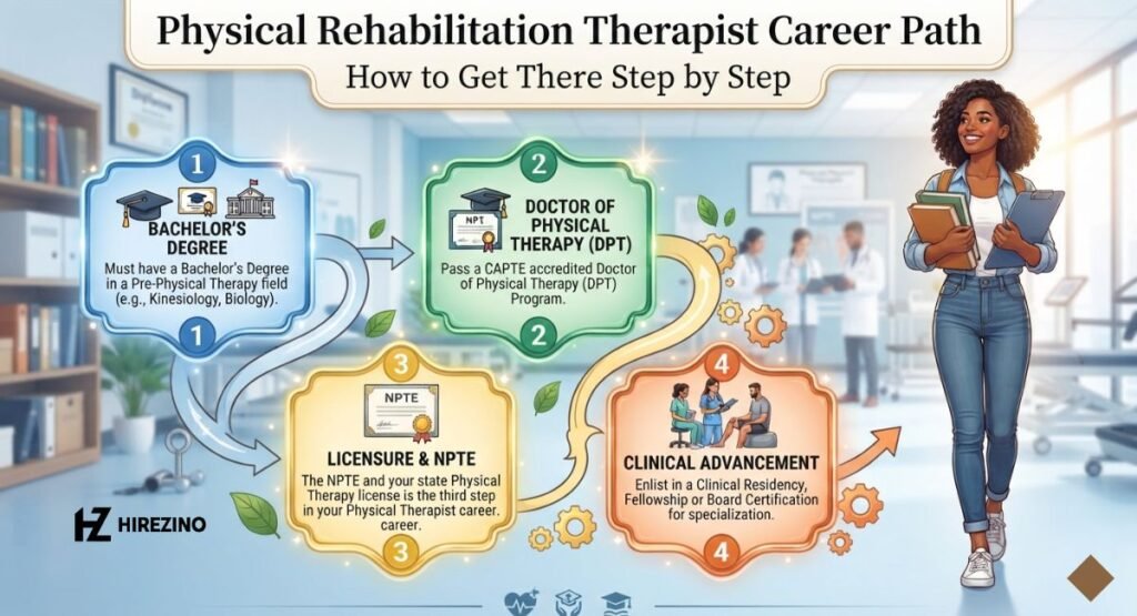 Physical Rehabilitation Therapist Career Path - How to Get There Step by Step