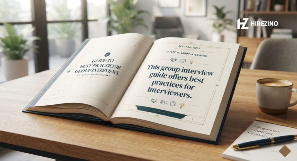 This group interview guide offers best practices for interviewers.