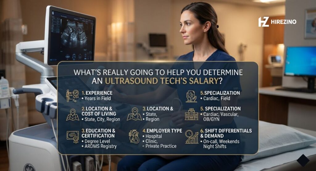 What's really going to help you determine an ultrasound tech's salary?