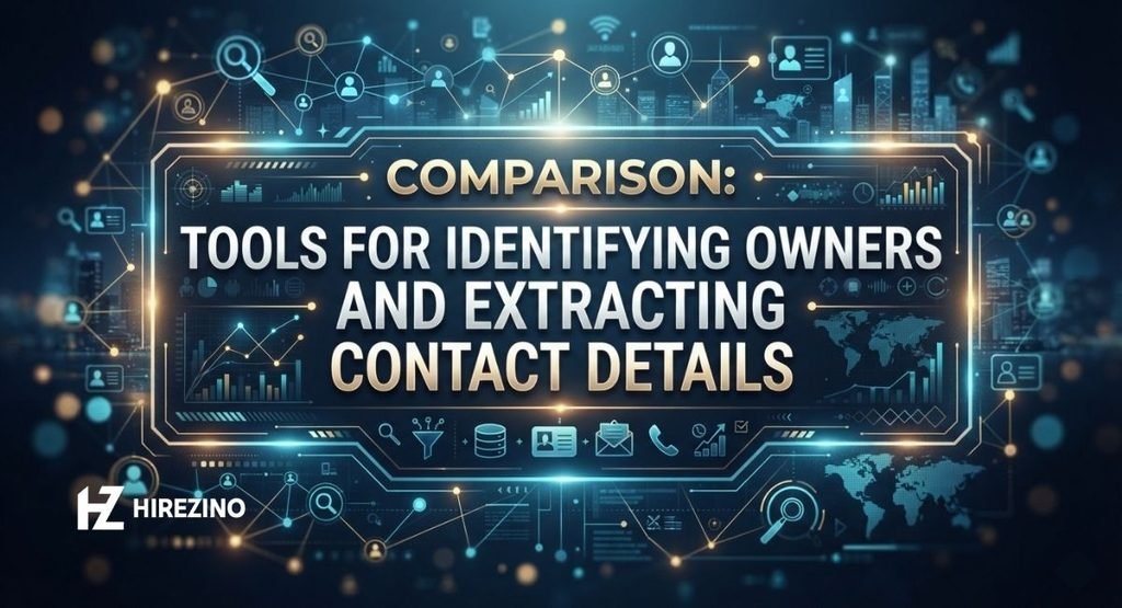 Comparison: Tools for Identifying Owners and Extracting Contact Details