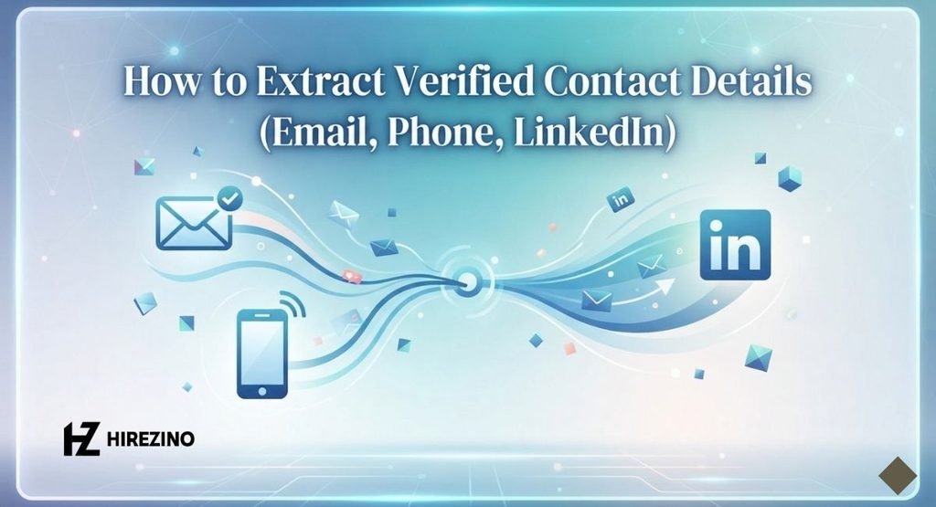 How to Extract Verified Contact Details (Email, Phone, LinkedIn)