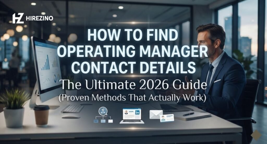 how to find operating manager contact details