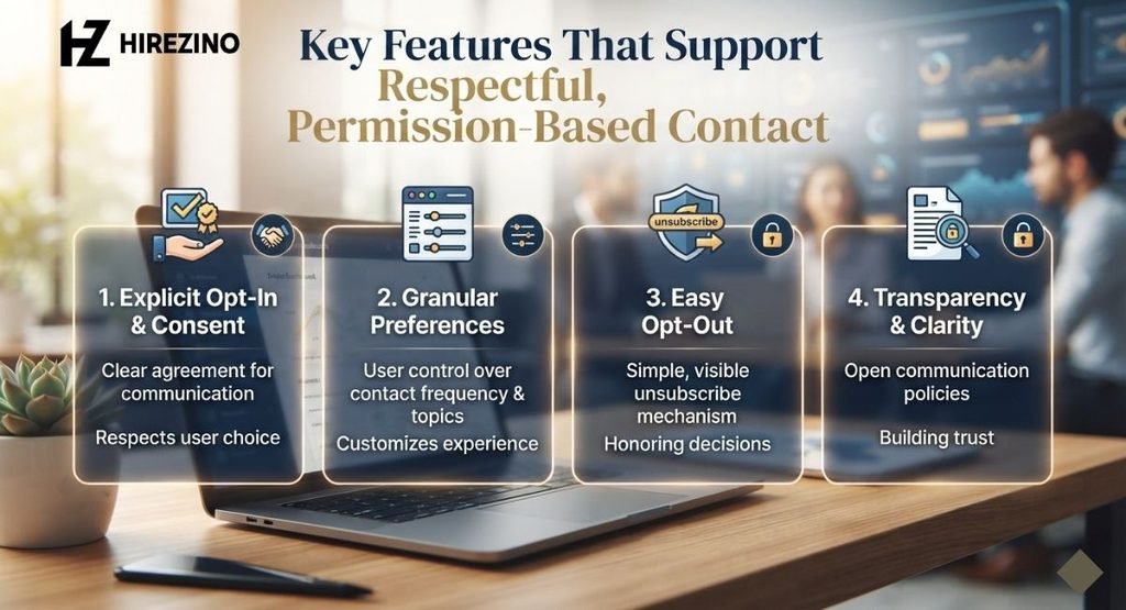 Key Features That Support Respectful, Permission-Based Contact