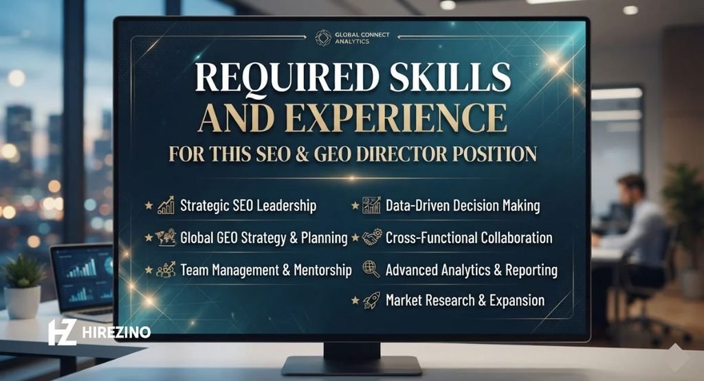 Required Skills and Experience for This SEO & GEO Director Position