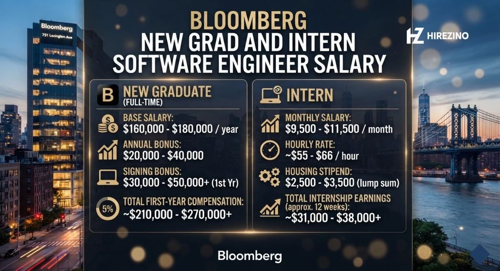 Bloomberg New Grad and Intern Software Engineer Salary