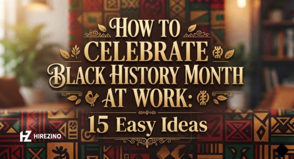 how to celebrate black history month at work