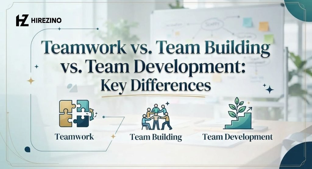 Teamwork vs. Team Building vs. Team Development: Key Differences