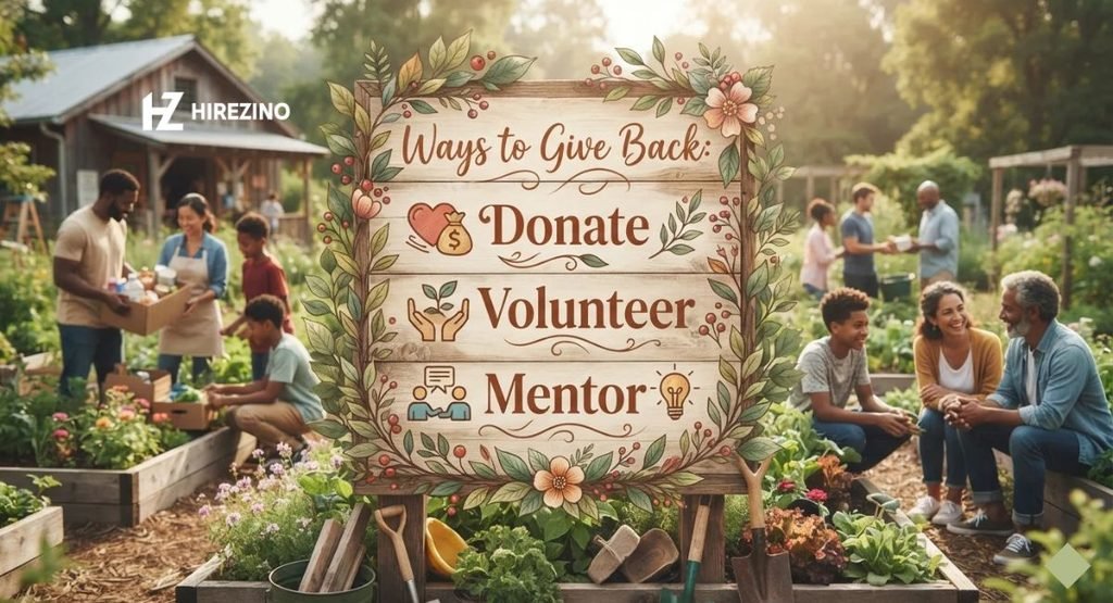 Ways to Give Back: Donate, Volunteer, and Mentor